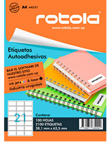 ETIQUETA ROTOLA A41/21 X10
